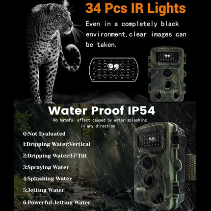 PR3000 2 Inch LCD Screen Infrared Night Vision Wildlife Hunting Trail Camera-garmade.com