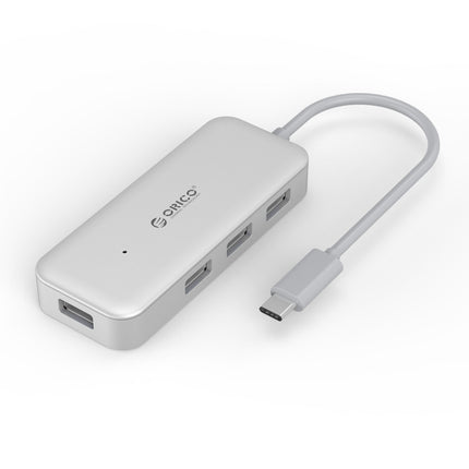ORICO TC4U-U3 Type-C to USB 3.0 4-Port USB 3.0 Expansion HUB(Silver)-garmade.com