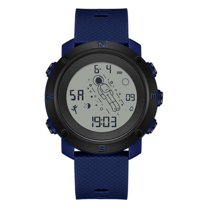 SANDA 2128 Astronaut Waterproof Luminous Electronic Watch(Blue)-garmade.com