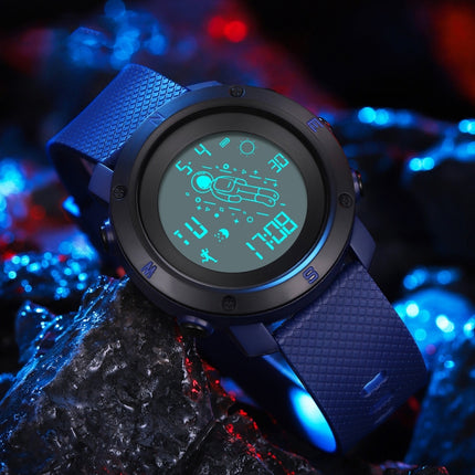 SANDA 2128 Astronaut Waterproof Luminous Electronic Watch(Blue)-garmade.com