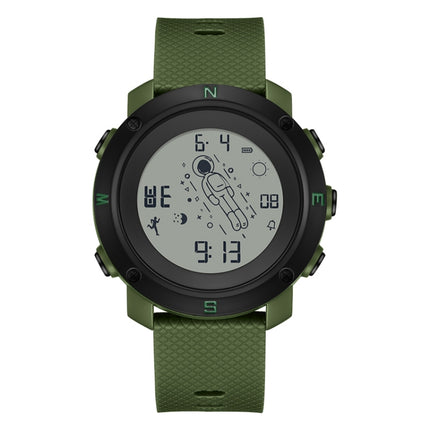 SANDA 2128 Astronaut Waterproof Luminous Electronic Watch(Green)-garmade.com