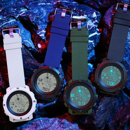 SANDA 2128 Astronaut Waterproof Luminous Electronic Watch(Black)-garmade.com
