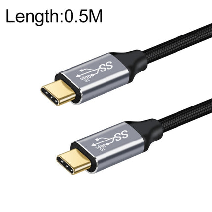 50cm 10Gbps USB-C / Type-C Male to Male Charging Data Transmission Cable-garmade.com