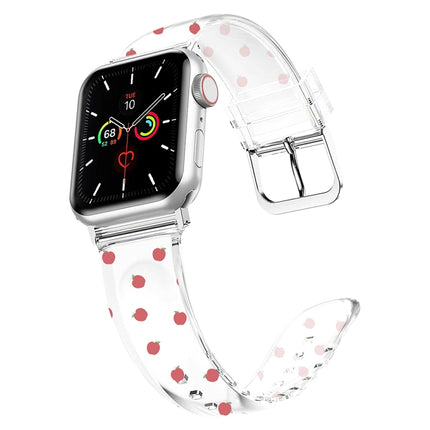 Square Buckle Transparent Watch Band For Apple Watch Ultra 49mm&Watch Ultra 2 49mm / Series 9&8&7 45mm / SE 3&SE 2&6&SE&5&4 44mm / 3&2&1 42mm(Apple)-garmade.com