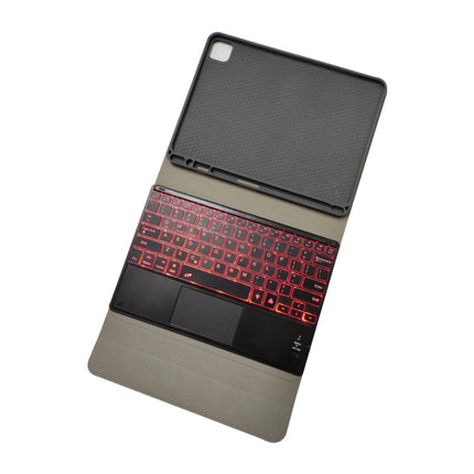 RK11T Backlight Detachable Touch Bluetooth Keyboard TPU Horizontal Flip Leather Tablet Case for iPad Pro 11 2020 / 2018 with Holder & Pen Slot(Red)-garmade.com