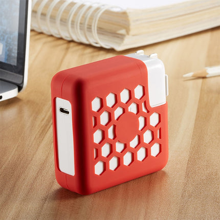 For Macbook 12 inch 29W / Macbook Air 13 inch 30W Power Adapter Protective Cover(Red)-garmade.com