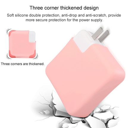 For Macbook Pro 13 inch 61W Power Adapter Protective Cover(Pink)-garmade.com