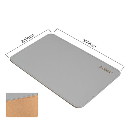 ORICO Double Sided Mouse Pad, Size: 200x300mm, Color:Cork + Grey PU-garmade.com