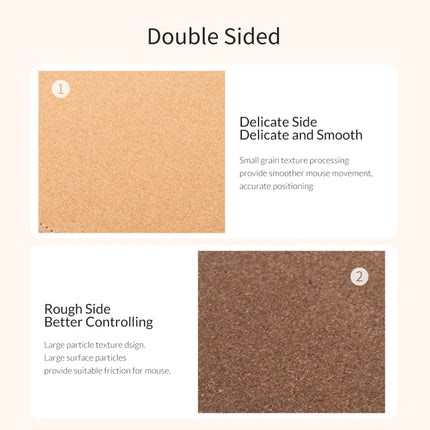 ORICO Double Sided Mouse Pad, Size: 300x600mm, Color:Cork + Coffee-garmade.com