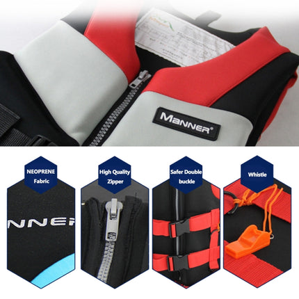 MANNER QP2030 Adult Buoyancy Vest Swimming Aid Life Jacket, Size:L(Red)-garmade.com
