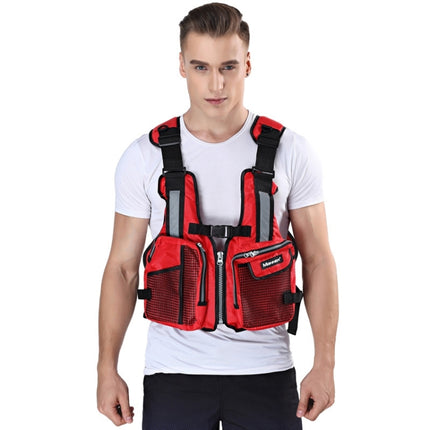 MANNER QP2027 Adult Buoyancy Fishing Vest Life Jacket(Black)-garmade.com