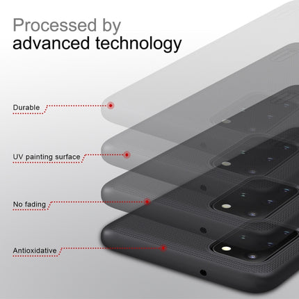 For Galaxy S20+ / Galaxy S20+ 5G NILLKIN Frosted Concave-convex Texture PC Case(Black)-garmade.com