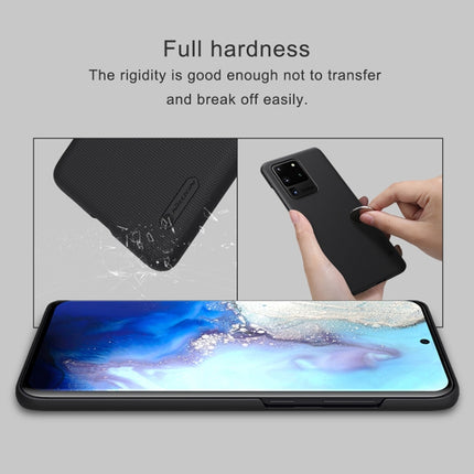 For Galaxy S20 Ultra / S20 Ultra 5G NILLKIN Frosted Concave-convex Texture PC Case(Black)-garmade.com
