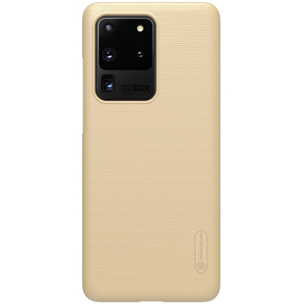 For Galaxy S20 Ultra / S20 Ultra 5G NILLKIN Frosted Concave-convex Texture PC Case(Gold)-garmade.com