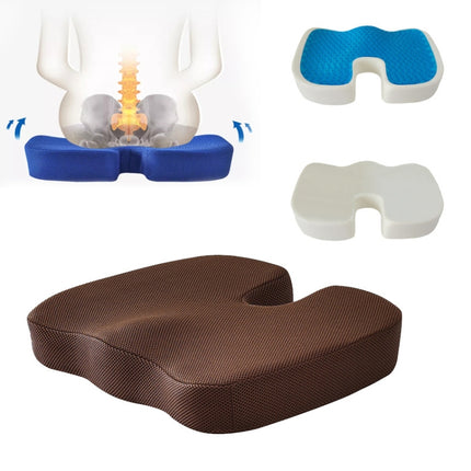 Soft U-shaped cushion Ergonomic Seat, Model:Mesh Style(Brown)-garmade.com