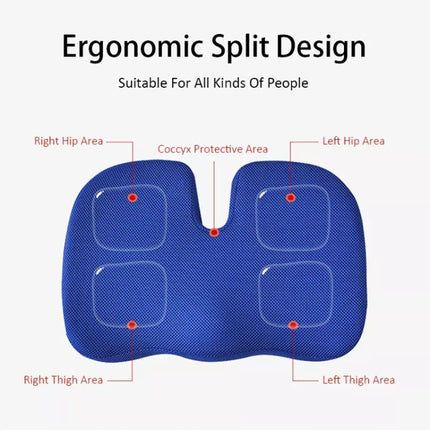 Soft U-shaped cushion Ergonomic Seat, Model:Mesh Style(Red)-garmade.com