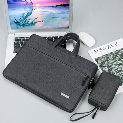 Handbag Laptop Bag Inner Bag with Power Bag, Size:11 inch(Dark Grey)-garmade.com