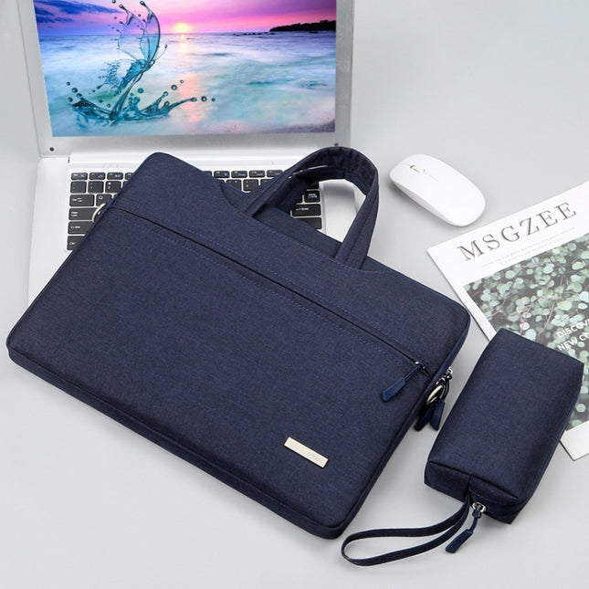 Handbag Laptop Bag Inner Bag with Power Bag, Size:11 inch(Dark Blue)-garmade.com