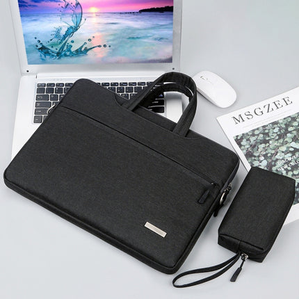 Handbag Laptop Bag Inner Bag with Power Bag, Size:12 inch(Black)-garmade.com