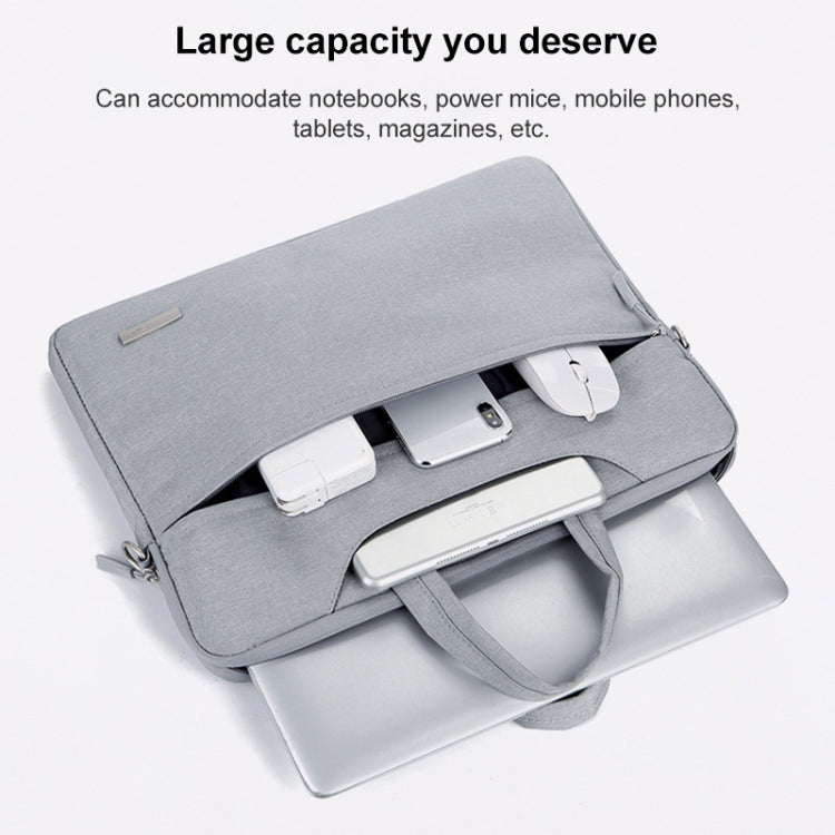Handbag Laptop Bag Inner Bag with Power Bag, Size:13.3 inch(Grey)-garmade.com