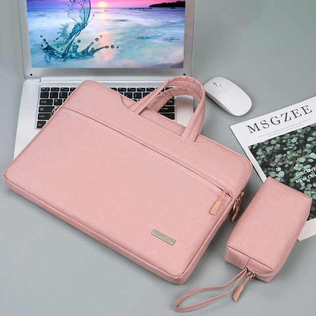 Handbag Laptop Bag Inner Bag with Power Bag, Size:16.1 inch(Pink)-garmade.com