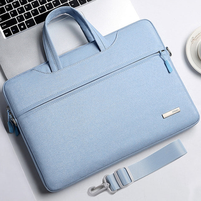Handbag Laptop Bag Inner Bag with Shoulder Strap, Size:12 inch(Blue)-garmade.com