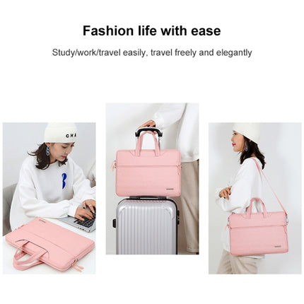 Handbag Laptop Bag Inner Bag with Shoulder Strap, Size:12 inch(Pink)-garmade.com