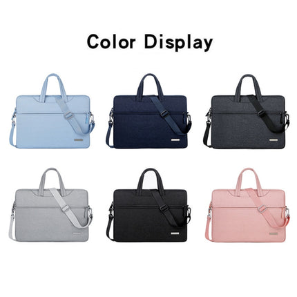 Handbag Laptop Bag Inner Bag with Shoulder Strap, Size:14 inch(Blue)-garmade.com