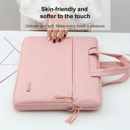 Handbag Laptop Bag Inner Bag with Shoulder Strap, Size:16.1 inch(Pink)-garmade.com