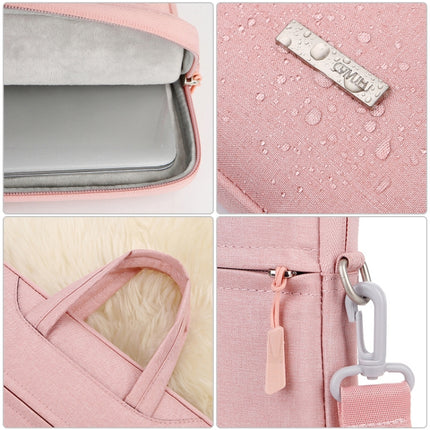 Handbag Laptop Bag Inner Bag with Shoulder Strap, Size:16.1 inch(Pink)-garmade.com