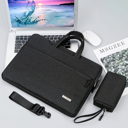 Handbag Laptop Bag Inner Bag with Shoulder Strap/Power Bag, Size:12 inch(Black)-garmade.com