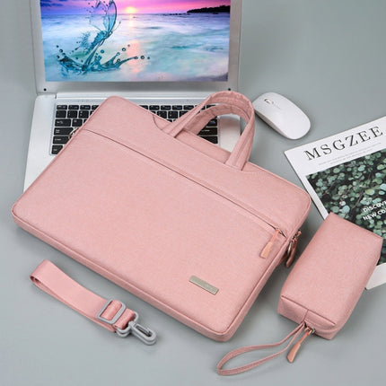 Handbag Laptop Bag Inner Bag with Shoulder Strap/Power Bag, Size:13.3 inch(Pink)-garmade.com