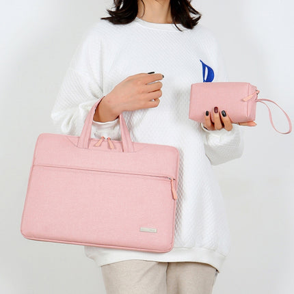 Handbag Laptop Bag Inner Bag with Shoulder Strap/Power Bag, Size:16.1 inch(Pink)-garmade.com