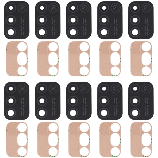 For Infinix Hot 10 Play/Smart 5 India X688C X688B X688C 10pcs Back Camera Lens-garmade.com