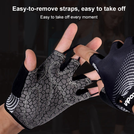 BOODUN 1096 Non-slip Wear-resistant Breathable Fitness Sports Silicone Gloves, Size:S(Black)-garmade.com