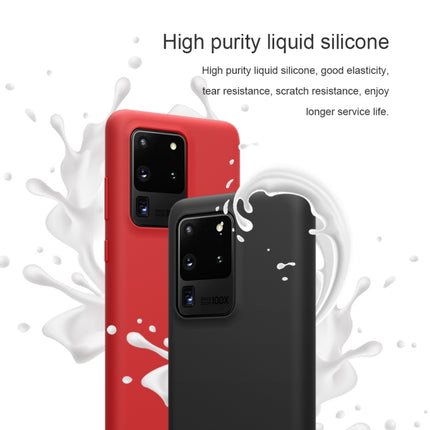 For Galaxy S20 Ultra / S20 Ultra 5G NILLKIN Feeling Series Liquid Silicone Anti-fall Mobile Phone Protective Case(Red)-garmade.com
