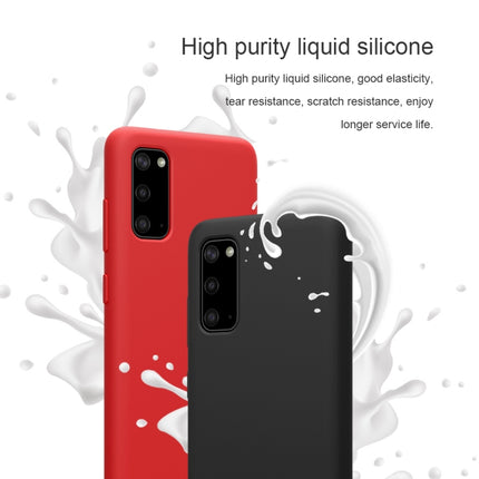 For Galaxy S20 / Galaxy S20 5G NILLKIN Feeling Series Liquid Silicone Anti-fall Mobile Phone Protective Case(Black)-garmade.com