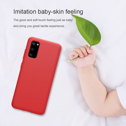 For Galaxy S20 / Galaxy S20 5G NILLKIN Feeling Series Liquid Silicone Anti-fall Mobile Phone Protective Case(Red)-garmade.com