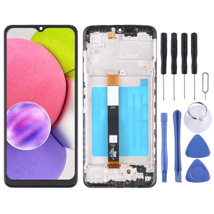 OEM LCD Screen For Samsung Galaxy A03s SM-A037U US Edition Digitizer Full Assembly with Frame-garmade.com