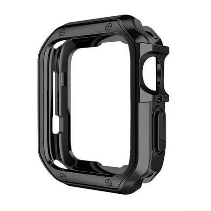 TPU Frame Watch Case For Apple Watch Series 9 / 8 / 7 41mm(Black)-garmade.com