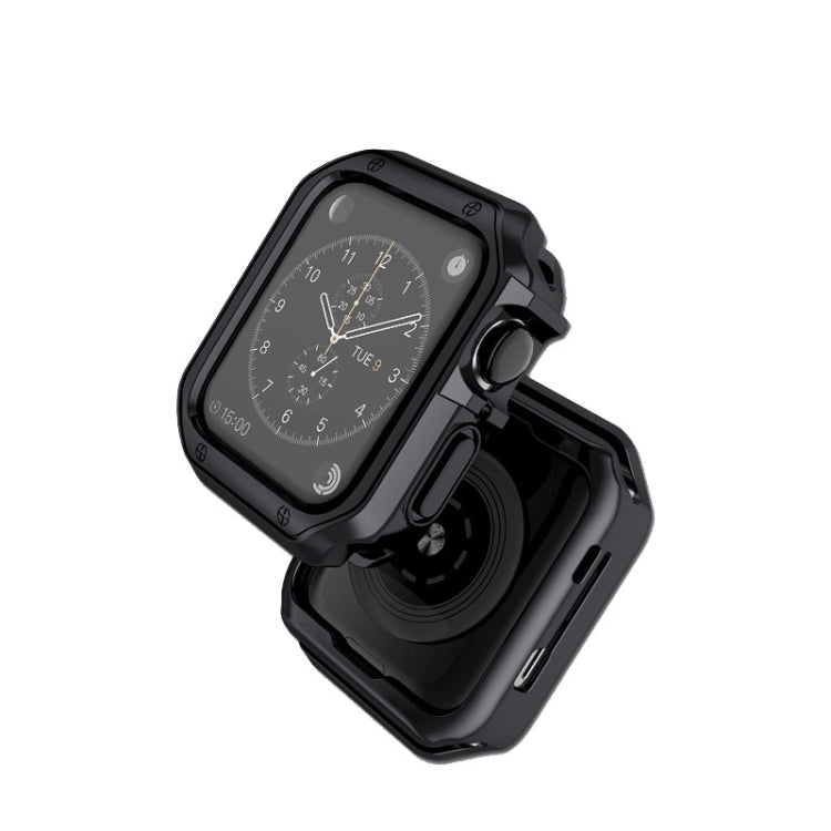 TPU Frame Watch Case For Apple Watch Series 6 & SE & 5 & 4 44mm(Black)-garmade.com