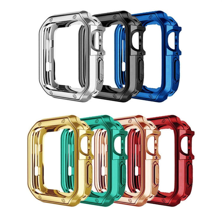 TPU Frame Watch Case For Apple Watch Series 6 & SE & 5 & 4 44mm(Black)-garmade.com