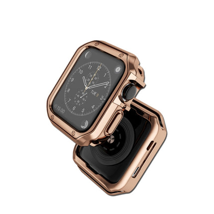 TPU Frame Watch Case For Apple Watch Series 3 & 2 & 1 42mm(Rose Gold)-garmade.com