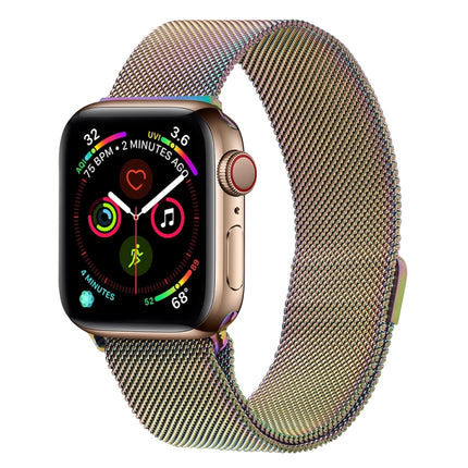 Milanese Stainless Steel Watch Band For Apple Watch Ultra 49mm&Watch Ultra 2 49mm / Series 9&8&7 45mm / SE 3&SE 2&6&SE&5&4 44mm / 3&2&1 42mm(Colorful)-garmade.com