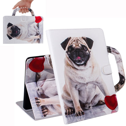 For iPad 11 (2020) 3D Colored Drawing Horizontal Flip Leather Tablet Case with Holder & Card Slot & Wallet & Handle(Pug)-garmade.com