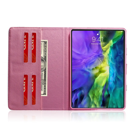 For iPad 11 (2020) 3D Colored Drawing Horizontal Flip Leather Tablet Case with Holder & Card Slot & Wallet & Handle(Magnolia)-garmade.com