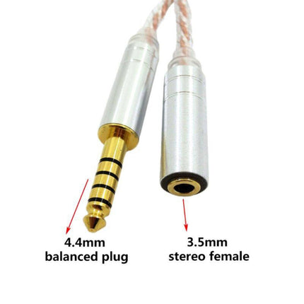 ZS0156 Balanced Inter-conversion Audio Cable(4.4 Balance Male to 3.5 Stereo Female)-garmade.com