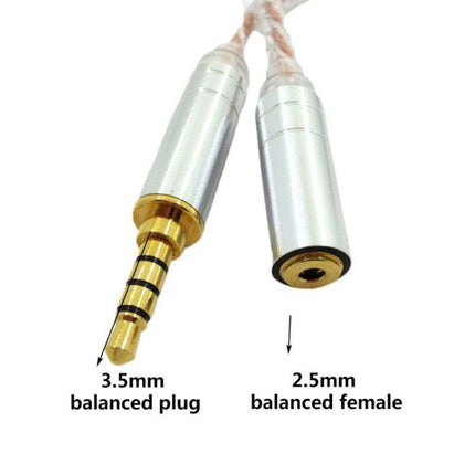 ZS0156 Balanced Inter-conversion Audio Cable(3.5 Balanced Male to 2.5 Balanced Female)-garmade.com