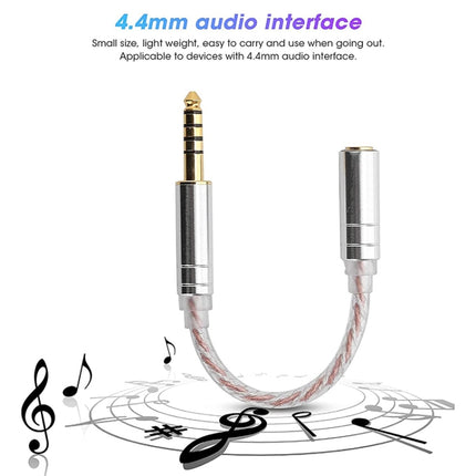 ZS0156 Balanced Inter-conversion Audio Cable(4.4 Balance Male to 3.5 Stereo Female)-garmade.com