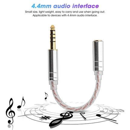 ZS0156 Balanced Inter-conversion Audio Cable(2.5 Balanced Male to 4.4 Balanced Female)-garmade.com